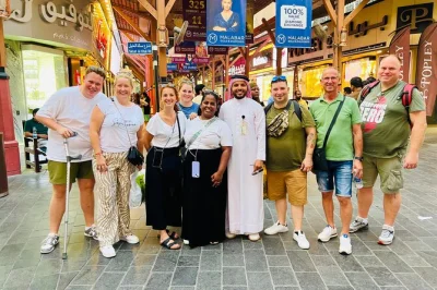Step into old dubai’s alleyways, taste camel milk chocolate, ride an abra on dubai creek, and wander the gold & spice souks—all with a local guide and food tastings included.