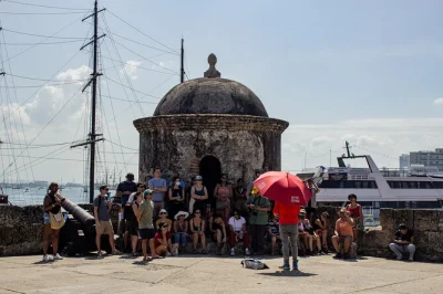 Feel cartagena’s rhythms on a group walking tour through the walled city & getsemani, guided by locals. includes audio system on weekends and a typical drink tasting.