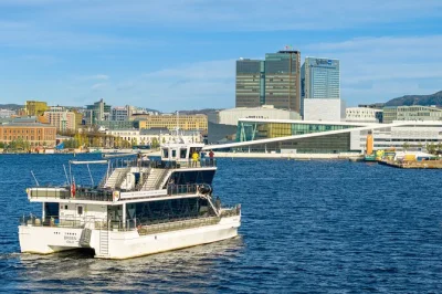Feel the hush of oslofjord on a premium silent boat cruise with panoramic views, local stories, and fresh pastries—includes restroom, wifi, and easy boarding.