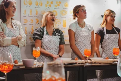 Get hands-on in rome with a pasta & spritz cooking class led by a local chef. make fettuccine, taste 3 italian cocktails, recipes to take home. includes drinks.