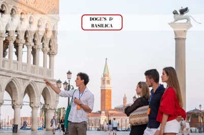 Descubra veneza com entrada sem fila no palácio ducal, basílica de são marcos, passeio de gôndola pelo grande canal e uma experiência única em realidade virtual, tudo com guia local.