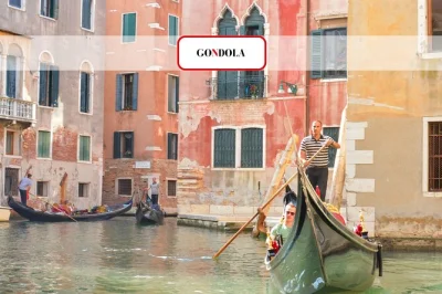Deslize pelo grande canal de veneza em uma gôndola tradicional, depois explore a galeria da gôndola com história na ponta dos dedos e uma viagem de vr ao pôr do sol. Áudio pelo app incluso.