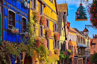 Wander through alsace’s storybook villages on a half-day tour from colmar with a local guide, transport included. stroll kaysersberg, riquewihr, artisan shops in hunawihr.