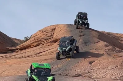 Feel the thrill of moab’s hell’s revenge trail driving your own utv, guided by locals, with stops at colorado river overlook. small groups, all fees included.