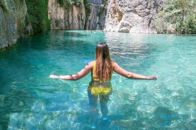 Let the warm mineral waters of montanejos soothe you, then wander to the girlfriend waterfall on this day trip from valencia. includes private shuttle, local guide, and lunch.