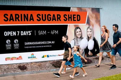 Step inside mackay’s sarina sugar shed for a guided journey through sugar cane history, hands-on tastings of liqueurs, sauces, and fairy floss—includes local guide.