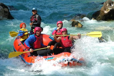 Feel the rush of whitewater rafting on slovenia’s soca river, with local guides, all equipment, and transport from the meeting point. includes expert safety support.