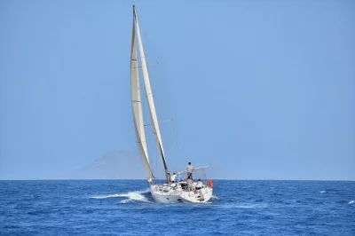 Feel the atlantic breeze on a small-group sailing trip off sal island, cape verde. includes drinks, snacks, swim stop, and local crew—book your spot now.