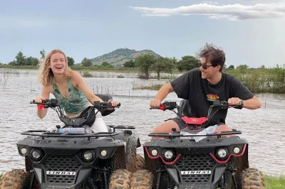 Feel the dirt roads of siem reap on an atv, meet khmer villagers, visit a crocodile farm, and see buddhist temples. includes hotel pickup and guide.