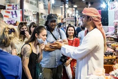 Step into dubai’s old neighborhoods with a local guide, taste street food, ride an abra on the creek, and wander the gold & spice souks. includes all tastings.