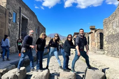 Feel the ancient streets of pompeii, taste vesuvius wines, and skip the bus crowds with this rome to pompeii day trip by high-speed train—lunch included.