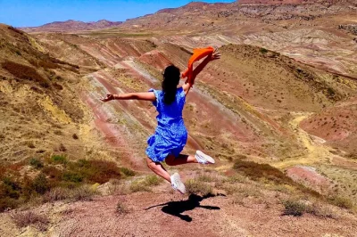 Feel the wild colors of georgia’s rainbow mountains, walk david gareja monastery, and cross the udabno desert with guide-led transport from tbilisi.