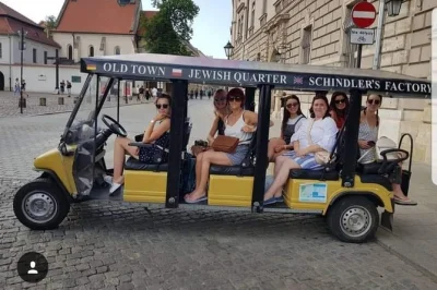 Step into krakow’s heart with a guided golf buggy tour, covering old town, jewish quarter, and schindler’s factory. includes hotel pickup and local insights.