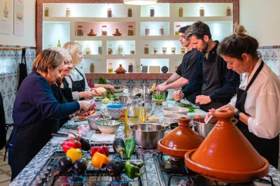 Feel the rhythm of marrakech in a hands-on moroccan cooking class, with a lively market visit, local chef guidance, and a full meal. includes recipes & all ingredients.