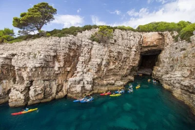 Feel the adriatic up close on a dubrovnik sea kayaking tour with stops at betina cave, snorkeling gear included, and stories from your local guide.