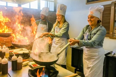 Get hands-on in cusco with a cooking class at marcelo batata. taste local fruits, prepare ceviche & lomo saltado, enjoy pisco cocktails—includes dinner & chef guide.