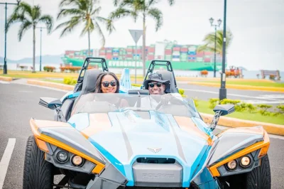 Feel the wind on a panama city slingshot tour, ride the amador causeway, see canal views, and share laughs with your guide. includes taxes and shared vehicle.