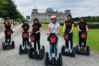 Feel the city’s pulse gliding past berlin icons like brandenburg gate, reichstag & alexanderplatz in a small group segway tour—includes training, helmet & guide.