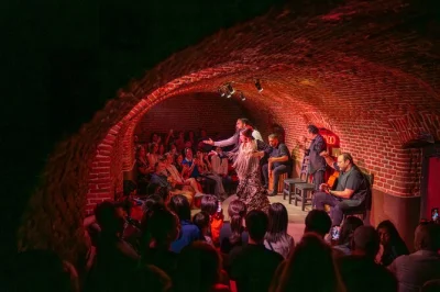 Siente la pasión del flamenco en madrid, a pocos pasos del centro. entrada con bebida incluida y asientos muy cerca del escenario para una experiencia única.