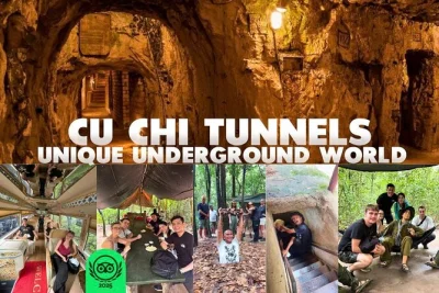 Erlebe die cu chi tunnel bei ho-chi-minh-stadt, krieche durch die engen gänge, entdecke kriegserinnerungen und genieße ein gemeinsames mittagessen. inklusive hoteltransfer.