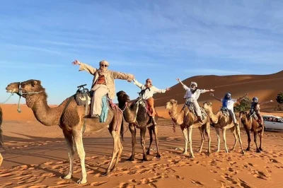From casablanca to marrakech, cross the atlas mountains, ride camels in merzouga desert, sleep under saharan stars, and explore ait ben haddou. includes pickup & all stays.