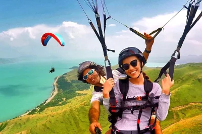 Feel the wind above armenia on a tandem paragliding flight, guided by expert pilots. includes pickup in yerevan, gopro video, and all equipment for your adventure.