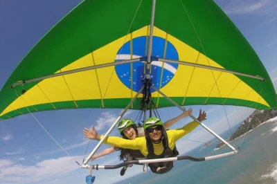 Feel the wind over rio de janeiro on a hang gliding flight with a certified instructor, gopro video included. easy pickup, safety gear, and local guidance for every flyer.