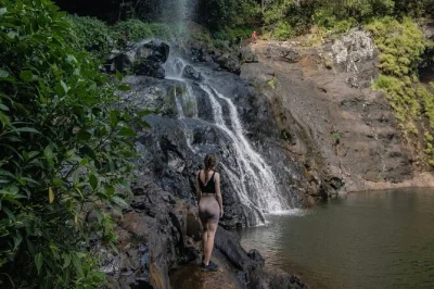Feel the spray at tamarind falls in mauritius, hike through forest trails, swim in natural pools, and get local insight on this half-day guided adventure. includes all fees.