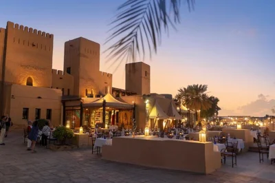 Feel the dubai desert come alive with dune bashing, a fortress banquet, quad biking, and live shows. includes hotel pickup and local guide for a seamless evening.
