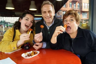 Follow a berliner through friedrichshain & kreuzberg, taste 6+ local foods, see street art, and hear real stories. includes drinks and guide.