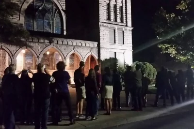 Feel the chill of asheville’s haunted past on a night walking ghost tour with a local guide. hear dark tales, see eerie landmarks, and enjoy easy downtown access.