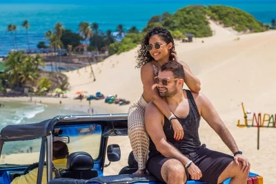 Feel the rush of genipabu’s dunes, try a buggy ride or camel stroll, and relax by warm lagoons. includes hotel pickup, guide, and all-day transport.