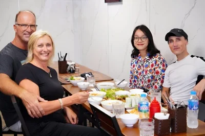 Let hanoi’s old quarter surprise you with a small-group street food tour, local guide, hotel pickup and the thrill of train street. taste, wander, and laugh together.