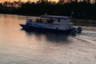 Feel the breeze on an orange beach dolphin sunset cruise, explore hidden creeks, spot wildlife up close, and enjoy signature cocktails. includes all fees.