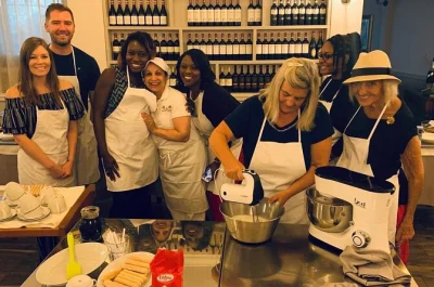 Roll up your sleeves in rome for a hands-on pasta and tiramisu class, sample truffles and cheeses, sip docg wine, and enjoy lunch with recipes to take home.