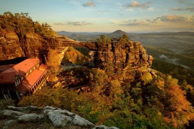 Feel the wind atop bastei bridge, hike to pravcice gate, and share stories over a czech lunch. includes prague pickup, local guide, and all entry fees.
