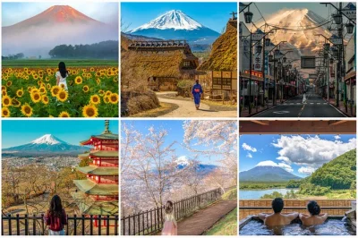 Scopri la magia del monte fuji, sali alla pagoda chureito, naviga sul lago kawaguchi e passeggia nel parco oishi, con pickup privato da tokyo e guida locale.