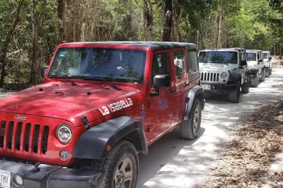 Scopri la giungla di cozumel in jeep, assaggia tequila in un ranch locale, nuota nelle jade caverns e goditi pranzo e snorkeling con trasporto incluso.