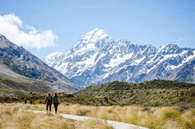 Feel the vastness of new zealand’s south island on a guided day trip from queenstown to mount cook, with lake pukaki views, local guide, and flexible free time.