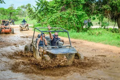 Feel the wind on a punta cana buggy tour, taste fresh coffee at a dominican farm, swim in a water cave, and relax at macao beach. includes pickup & helmet.