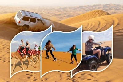 Feel the sand under your wheels with a desert atv ride, meet camels, sip qatari tea, and reach khor al adaid’s wild inland sea—includes hotel pickup.