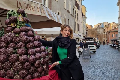 Let rome surprise you with a food tour across campo de' fiori, the jewish ghetto & trastevere. taste 15 local specialties, meet families, and enjoy wine with a local guide.