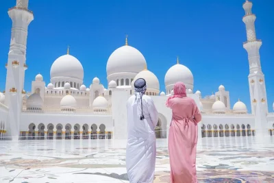 Feel the grandeur of abu dhabi on a day trip from dubai with entry to sheikh zayed grand mosque, qasr al watan palace, etihad towers deck, and hotel pickup included.