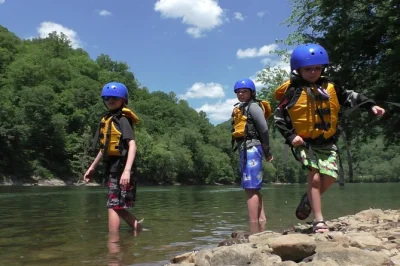 Float, paddle, and laugh together on a family-friendly new river gorge rafting trip. includes guide, gear, and riverside lunch. suitable for kids ages 5+.