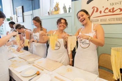 Roll up your sleeves in rome near piazza navona, make fettuccine, ravioli, and tiramisu from scratch with a local chef. includes dinner, wine, and a cozy group setting.