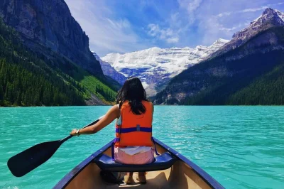 Feel the chill of glacial lakes, wander iconic trails, and share laughs with a local guide on this canadian rockies day trip. includes pickup and flexible drop-off.