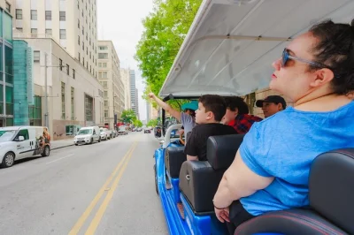 Feel dallas up close on an open-air cruizer, from dealey plaza and jfk memorial to the arts district. small group tour with local guide and flexible stops.