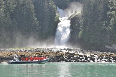 Feel the wild side of skagway on a fast-paced ocean raft ride along lynn canal, with close-up wildlife encounters, local guides, and all-weather gear included.