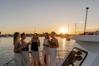 Settle in for a relaxed mooloolaba sunset cruise along the river, with fresh seafood, local stories, and table service. includes optional menu & easy access.