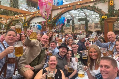 Feel the buzz of munich’s oktoberfest with reserved hofbräu tent seats, 2l beer, roast chicken, and a guided festival walk. book early for guaranteed entry.